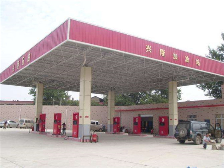 贵州加油站钢结构网架案例9